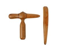 SOESFOUFU Outil de Massage Gua Sha 2pcs en Matériau Synthétique Ergonomique pour Visage et Cou, Texture Lisse, Forme Croisée pour Thérapie Thaï et Relaxation