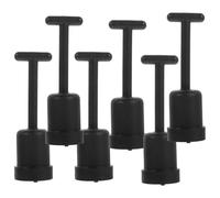 SOESFOUFU Outil pour Bague de Douille en Plastique Noir, Léger et Facile à Manipuler, Lot de 6 Pièces pour Retrait D'ampoule et Support D'abat-jour sur Lampes et Lampadaires