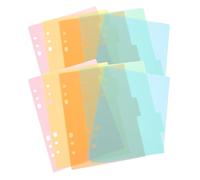 SOESFOUFU Pages D'index en Plastique Colorées 20 Pièces Séparateurs à Onglets Détachables pour Cahiers Rigides et Organisation Rapide des Documents