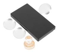 SOESFOUFU Palette de Maquillage Légère et Solide Noire Rectangulaire Vide avec Miroir en Ps et Aluminium, pour Fard à Paupières, Highlighter et Présent