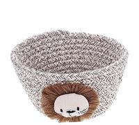 SOESFOUFU Panier De Rangement Corde Organiseur Décoratif Pour Toiletries Et Accessoires Petit Panier Tissage Animal Pour Maison Bureau Et Entrée Modèle Lion Couleur Marron