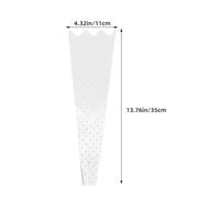 SOESFOUFU Paquet Transparents avec Motif Étoilé Délicat en Plastique OPP Double 200 pour Bouquets de Fleurs Compatible avec Roses et Compositions, pour Présents Festifs
