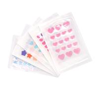 SOESFOUFU Patchs Hydrocolloïdes Colorés pour Acrochordons Visage, 5 Feuilles, Formes Variées, Contours Spéciaux, Résistants à L'eau pour Soin Plusieurs styles