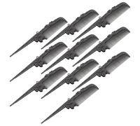 SOESFOUFU Peignes de Poche Pliables Rétro en Plastique Noir, Lot de 10, Peigne Fin Élégant pour Coiffure Professionnelle et Usage Quotidien Pratique