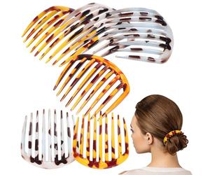 SOESFOUFU Petits Peignes à Cheveux 8 Pièces Plastiques Laqués Lot Multicolore pour Femmes Coiffure Élégante et Accessoires de Mariage