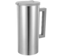 SOESFOUFU Pichet en Acier Inoxydable avec Poignée 2,5 L - Carafe à Jus et Boisson Fraîche Polyvalente - Bouteille à Eau Froide Grosse Capacité pour Maison, Bureau et Extérieur - Pichet Inox