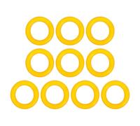 SOESFOUFU Pièces de rechange pour enrouleur de canette, courroie et anneaux caoutchouc pour machine à coudre à pédale, 10PCS jaunes, accessoires universels bobineur compatible machine à