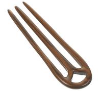 SOESFOUFU Pince à Cheveux en Bois Naturel à Trois Fentes, Bâtonnet pour Chignons et Coiffures Formelles, Accessoires Cheveux pour Femmes