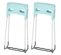 SOESFOUFU Pinces à Assiettes en Acier Inoxydable 2pcs, Résistantes la Chaleur Poignée en Pp, Accessoires Cuisine Pratiques pour Maison Cuisine Couleur Aléatoire