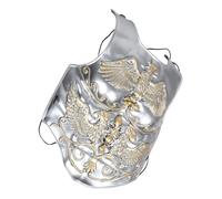 SOESFOUFU Plastron : Armure de Chevalier pour Homme et Femme, Style Romain Vintage, Accessoire de déguisement pour Halloween, Festival, Cosplay et Spectacle, Argent