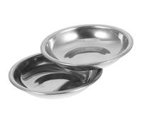 SOESFOUFU Plateaux de Pesée 2pcs Lisse et Design Polyvalent en Acier Inoxydable Argenté pour Balance Numérique Adaptés pour Bijoux et Poudre en Laboratoire ou Usage Personnel