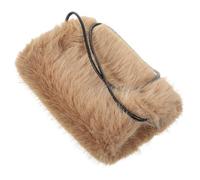 SOESFOUFU Pochette Chauffante Portable pour l'hiver Kaki en Fausse Fourrure Manchon Réchauffe-Mains et, pour Mariage et Soirée