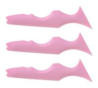 SOESFOUFU Pochoir Eyeliner Silicone Réutilisable Modèle de Guide Sourcils et Forme Eyeliner 3pcs Outil Pratique en Silicone Rose pour Maquillage des Yeux pour Maquilleurs Débutants