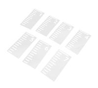 SOESFOUFU Pochoir pour Courbe de Croissance 7pcs en Pet Blanc, Règle Flexible et Réutilisable pour Mesure Hauteur Garçon et Filles, pour Décoration Murale DIY