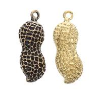 SOESFOUFU Porte-clés Pendentif en Cuivre Forme Arachide, Lot de 2 Pièces, Design Créatif et Délicat, Accessoire Décoratif et Accroche-regard Usage Quotidien