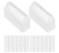 SOESFOUFU Porte-Monnaie Lèvres 60 Pièces en PVC, Dôme Plastique Transparent | Format Compact et Léger, pour Bons D’achat et Loisirs Créatifs, Lot de 60 Pièces