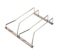 SOESFOUFU Porte-verre à Vin Ménager en Acier Inoxydable à Deux Rangées | Organisation des Verres à Pied, Accès Rapide, Style Classique et Élégant, Vis D’installation