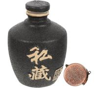 SOESFOUFU Pot à Vin en Faïence 0,5kg, Scellé et Fiable, Bocal à Liqueur Vide Maison, Support Hermétique pour Cérémonie D'inauguration