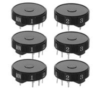 SOESFOUFU Potentiomètre rotatif (lot de 6) : régulateur de vitesse à échelles de 1 à 5 et résistance de 50 kΩ pour tables de mixage électriques ; potentiomètre à résistance variable pour