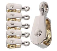 SOESFOUFU Poulies Simples 36 Mm Ensemble de 6 en Alliage de Zinc Conception Précise et Installation Facile pour Kits de Physique en Salle de Classe