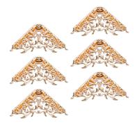 SOESFOUFU Protection D'angle en Alliage de Fer pour Paquet à Main, Léger et Facile à Installer, Lot de 6 Pièces Design Élégant pour Renfort Coin Paquet