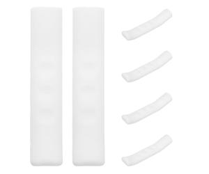 SOESFOUFU Protections Levier de Frein Vélo Silicone Blanc 3 Paires Cache-Freins pour Vélo Antidérapants pour Guidon VTT Manchons Souples Résistants à l’Eau Protection Universelle