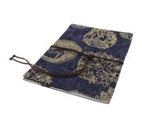 SOESFOUFU Protège-livres pour étudiant en tissu réglable avec motifs rétro, finition soignée, anti-usure, pochette pratique pour livres A5, adapté collection personnelle et aux