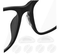 SOESFOUFU Protège-nez en Silicone Souple Blanc pour Lunettes et Lunettes de Soleil, 5 Paires, Facile à Installer, Antidérapant et Ne Se Déforme Pas Facilement