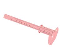 SOESFOUFU Règle de Mesure des Sourcils 150 Mm en Plastique Rose, Pied à Coulisse Précis pour Microblading, Outil Maquillage Professionnel, Petits Étriers pour Mesurer la Distance