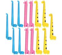 SOESFOUFU Règles Droites Couleur Aléatoire pour L'école Loisirs Créatifs Lot de 30 en Plastique Forme Girafe Légères et Solide, Style Cartoon Plusieurs Plusieurs styles