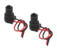 SOESFOUFU Remplacement de Douille de Clignotant H21W, Lot de 2, Noir, en Plastique et Alliage, antipoussière, Installation Facile, pour Clignotants et Feux arrière