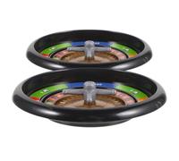 SOESFOUFU Roue de Jeu de Poker en Plastique Portable et Réutilisable 2pcs, Accessoire de Jeu pour Soirée Bar ou Fête, Roulette de Table Interactive pour Jeux de Société