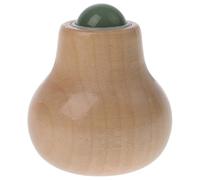 SOESFOUFU Roulette de Massage Visage Portable en Acier Inoxydable et Bois, Masseur Cervical pour Cou et Visage, Outil Anti-âge Réduit les Poches et Améliore la Peau