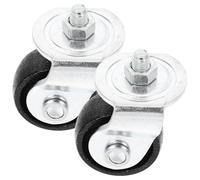 SOESFOUFU Roulettes de Vérin Horizontal 2 Tonnes, Lot de 2 Roues de Rechange Pivotantes pour Cric Hydraulique, Adaptées pour Garage et Entretien Voiture