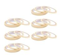 SOESFOUFU Ruban Adhésif de Masquage pour Séparation Beige 18 Rouleaux pour Nail Art Bande Adhésive Pratique pour Manucure et Réparation à Domicile