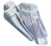 SOESFOUFU Sachets Auto-fermants 100 Pièces 5,5x22cm en PP | Réutilisable, Ouverture et Fermeture Faciles, Accès Rapide, pour Cosmétiques, Stylos et Petite Entreprise