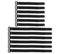 SOESFOUFU Sangles de Fixation Vélo Réglables et Pratiques Lot de 12 en Nylon Noir Empêchent Le Mouvement des Roues Lors du Transport pour Porte-Bagages