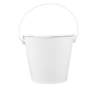SOESFOUFU Seau en Métal Blanc avec Poignée en Tôle, Résistant à Haute Température, Conçu pour Collecte D'huile et Graisse Cuisine et Cuisson la Poêle