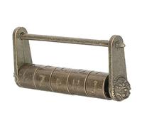 SOESFOUFU Serrure Style Ancien Vintage à Code Moulé Alliage De Zinc Cadenas Robuste Pour Valise Et Cabinet Code à Cinq Caractères Design Décoratif Antique