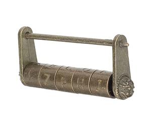 SOESFOUFU Serrure Style Ancien Vintage à Code Moulé Alliage De Zinc Cadenas Robuste Pour Valise Et Cabinet Code à Cinq Caractères Design Décoratif Antique