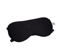 SOESFOUFU Sommeil Soie Naturel Occultant et Double Sangle Réglable pour Hommes et Femmes et Confortable des Yeux pour Dormir et Voyager Noir