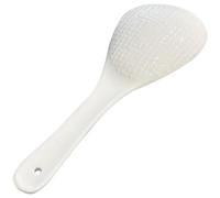 SOESFOUFU Spatule Antiadhésive en Céramique Blanche, Cuillère à Riz Multi-Usage, Taille Moyenne, Réutilisable, Parfaite pour Cuisine Domestique et Cuiseur à Riz