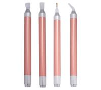 SOESFOUFU Stylo à Broder Diamant 4 Pièces Lumière Intégrée et Embouts Multiples, Accessoire pour Peinture Diamant et Bricolage Fait Main