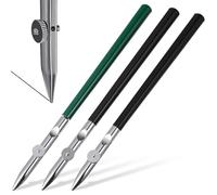 SOESFOUFU Stylos à Tracer des Lignes Droites Réglables Lot de 3 en Matériau Spécial Noir Largeur de Trait Ajustable pour Dessin Artistique pour Calligraphie et Masquage