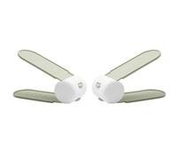 SOESFOUFU Support à Chaussures Double étage en PP Vert 2Pcs avec Design antidérapant et Compartiments Ajustables pour Usage Domestique