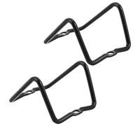 SOESFOUFU Support de Feu Arrière en Acier Noir pour Vélo 2 Pièces Mécanisme à Clip Ressort, Structure Robuste, Compatible Multi-vélos, pour Chemins Campagnards et VTT