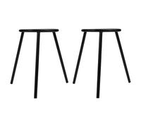 SOESFOUFU Support de Trépied en Fer Noir Haute Résistance la Chaleur 2 Pièces pour Lampe à Alcool et Bécher pour Laboratoires Scientifiques et Enseignement Chimie