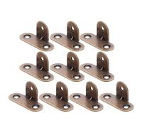 SOESFOUFU Support D'étagère de Meuble en Laiton 10pcs, Équerre d'angle Droit Renforcée 90 Degrés, pour Projets DIY à Domicile, Solide et Polyvalente