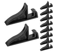 SOESFOUFU Support Porte-assiette Noir en Plastique, Chevalet de Présentation Réglable et Robuste pour Cadres Photo et Récompenses, pour Décoration de Bureau ou Maison, Lot de 30 Pièces
