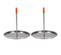 SOESFOUFU Support Vertical Outil pour Rôtir Le Poulet pour Poulet en Acier Inoxydable Résistant à Déformation 2 Pièces Plateau Pratique en Extérieur